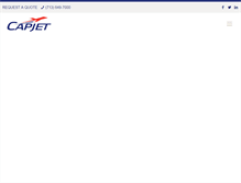 Tablet Screenshot of capjet.com